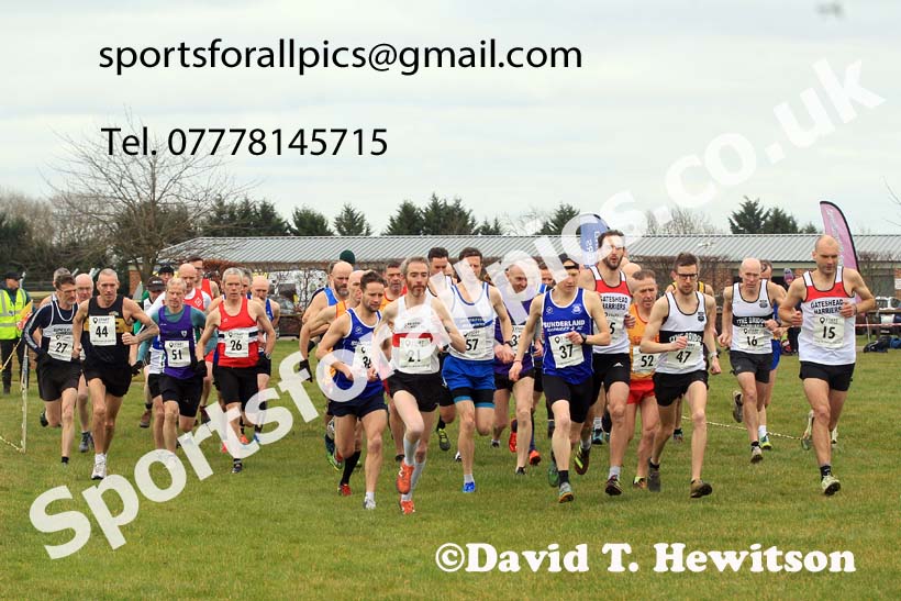 Mens 35 to 64 2023 NEMAA Cross Country, Croft Circuit, North Yorkshire. Photo: David T. Hewitson/Sports for All Pics